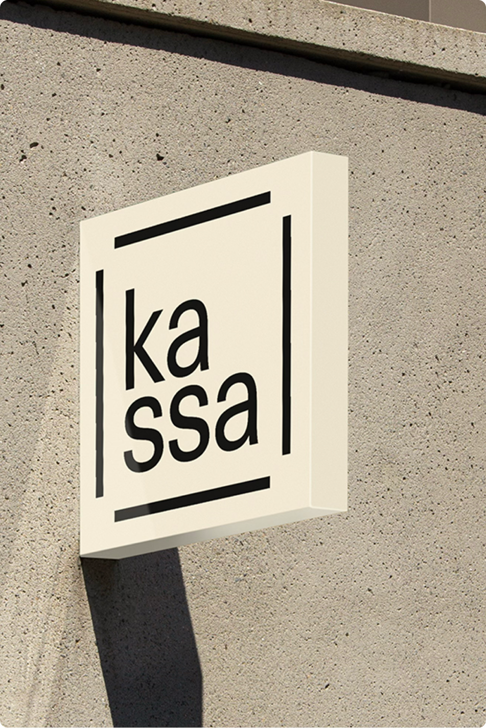 Kassa signage