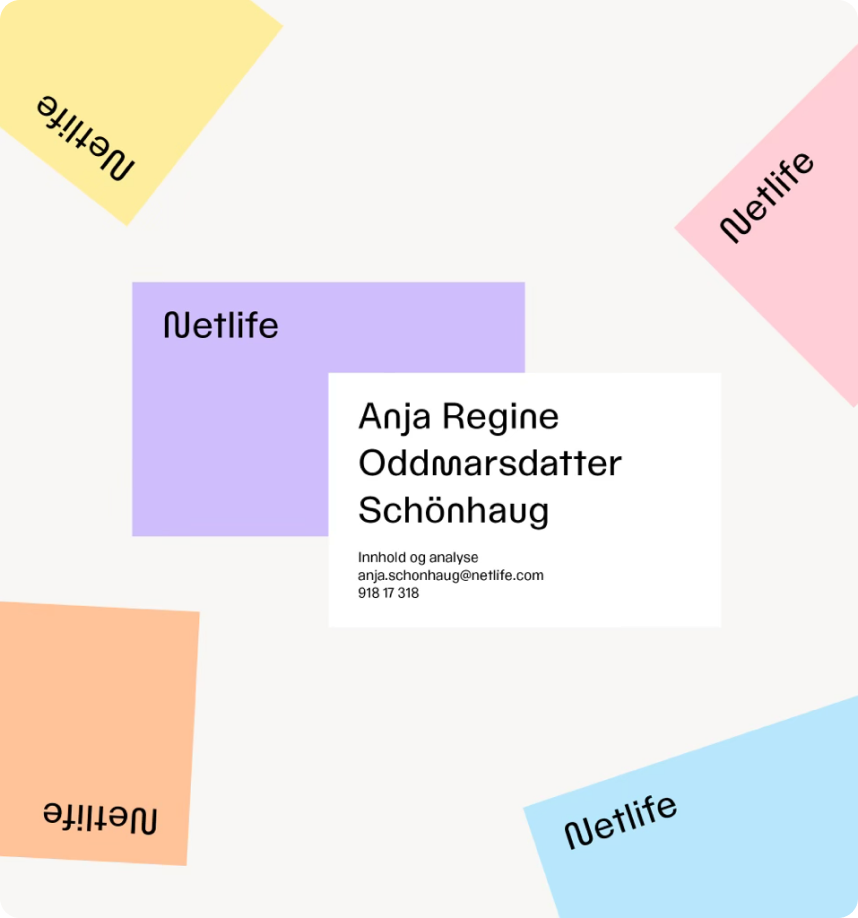 Netlife business cards